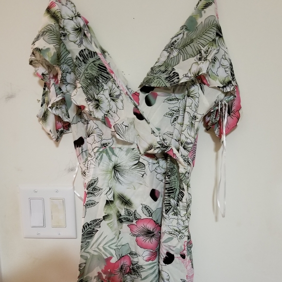Promesa Cold Shoulder Floral Maxi Dress - Picture 8 of 15